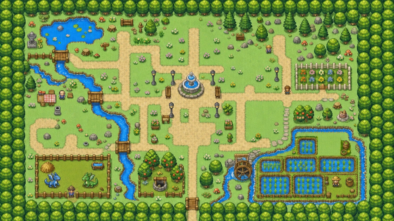 Richy's Town — แผนที่เมือง
